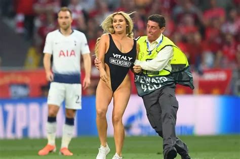 kinsey wolanski hot|Champions League streaker shares fan